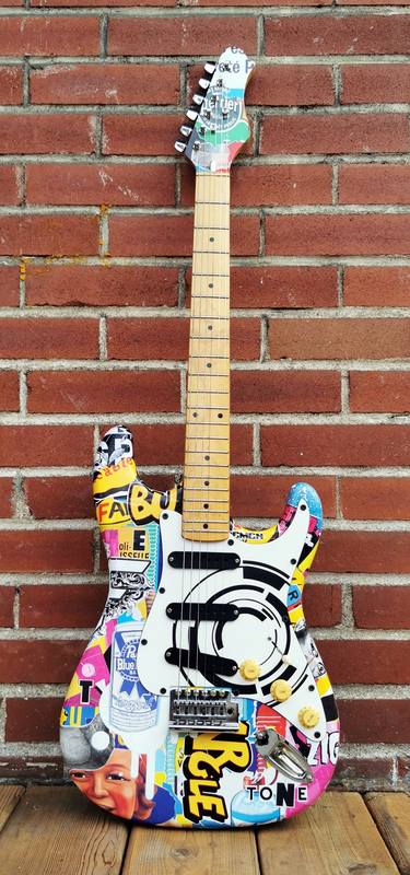 Original Art Deco Music Sculpture by Artist-Painter Tone