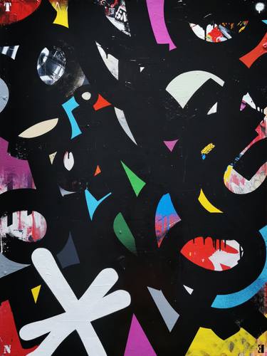 Original Abstract Calligraphy Paintings by Artist-Painter Tone