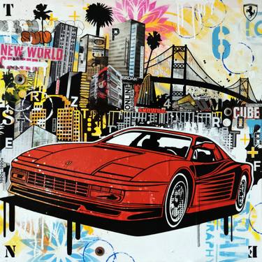 Original Street Art Automobile Paintings by Artist-Painter Tone