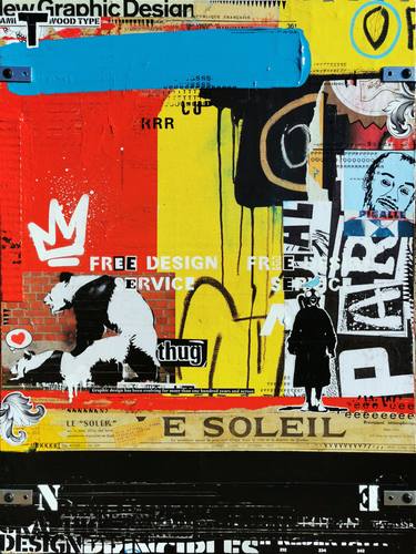 Original Contemporary Graffiti Mixed Media by Artist-Painter Tone