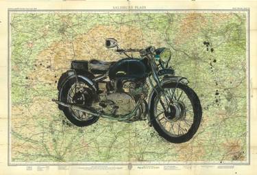 Print of Street Art Motorcycle Paintings by Rich Mccoy