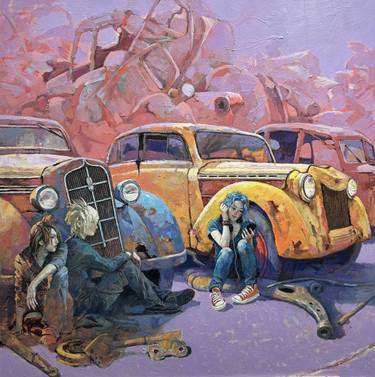 Original Contemporary Fantasy Painting by Artur M