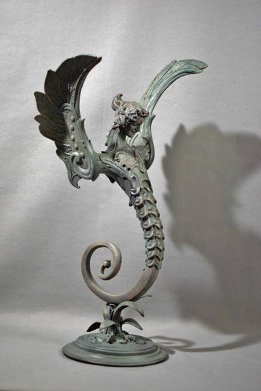 Original Figurative Fantasy Sculpture by Daniel Miller