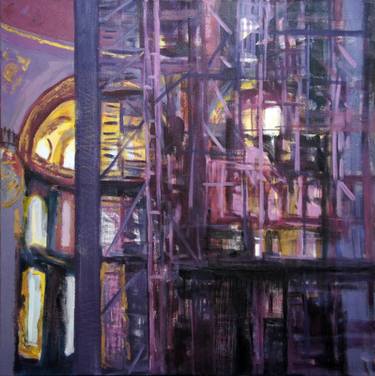 Original Expressionism Abstract Painting by Aslihan Kaplan Bayrak