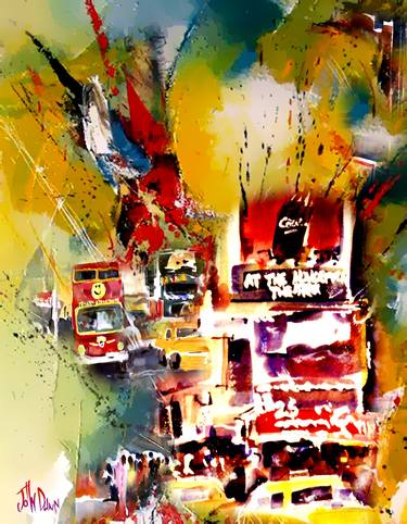 Original Abstract Expressionism Abstract Mixed Media by John Dunn