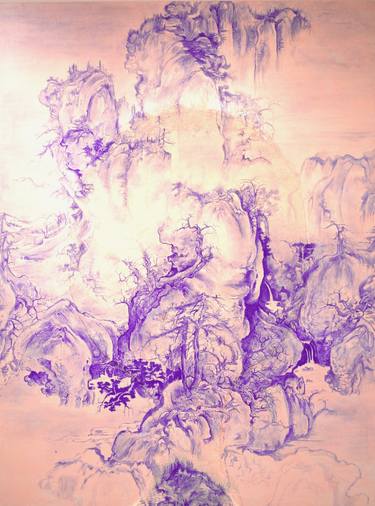 Original Abstract Landscape Painting by Lim Bob Chan