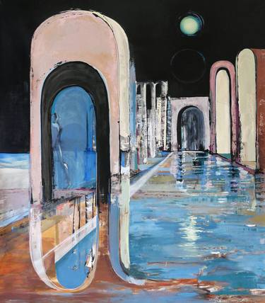 Original Contemporary Architecture Paintings by Anna Sudbina