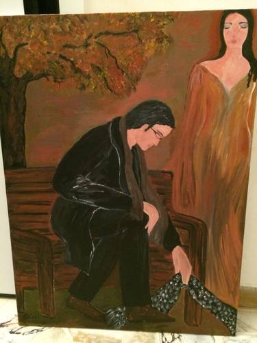 Original Figurative Love Painting by Melania Tarricone