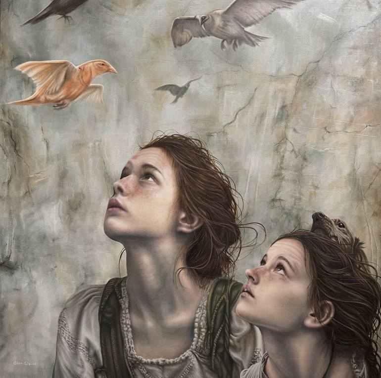 Original Figurative Women Paintings by Alan James Weiss
