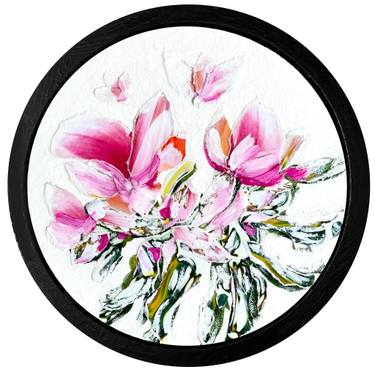 Original Abstract Botanic Painting by Corinne Natel