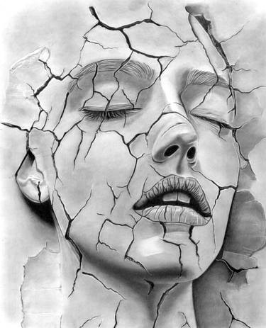 Original Black & White People Drawing by Paul Stowe