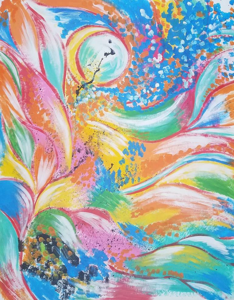 Print of Abstract Expressionism Abstract Paintings by Aleksandra Cherepanova