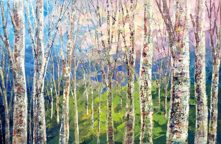 Print of Impressionism Landscape Paintings by Tatiana Iliina