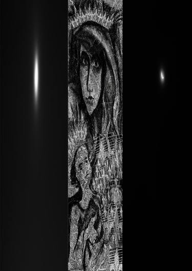 Original Portraiture Religious Printmaking by Remigiusz Dobrowolski
