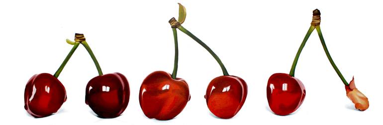 Original Photorealism Food Paintings by Lucia Bergamini