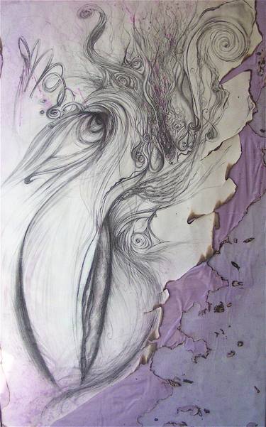 Original Abstract Erotic Drawings by Rula Kaliroi