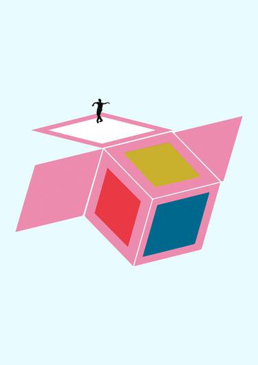Original Illustration Geometric Digital by Steve Kalinda