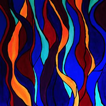 Original Abstract Patterns Paintings by Rachel Olynuk