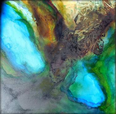 Original Fine Art Abstract Painting by Holly Anderson