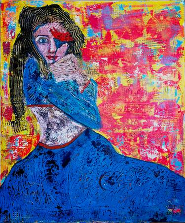 Original Contemporary Women Painting by Zivile Kasparaviciute