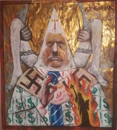 Original Expressionism Political Painting by Brian Jones