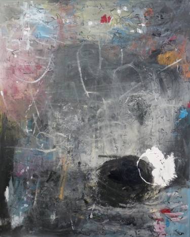 Original Fine Art Abstract Painting by Wei-An Huang
