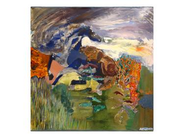 Original Abstract Expressionism Nature Paintings by Agustina Mazzocco