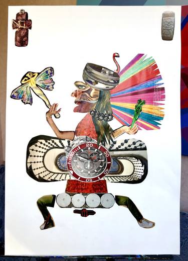 Original Abstract Collage by Galyna Shevtsova