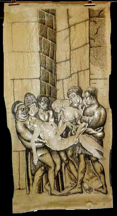 Original Figurative Body Drawings by Mircea Valeriu Deaca