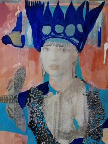 Original Art Deco Portrait Paintings by Izabella Hornung