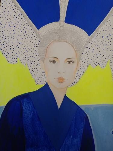 Print of Art Deco Portrait Paintings by Izabella Hornung
