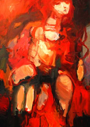 Original Expressionism Love Paintings by Qais Al-Sindy