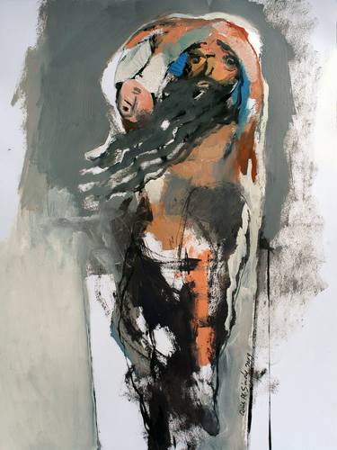 Original Abstract Expressionism Religion Paintings by Qais Al-Sindy