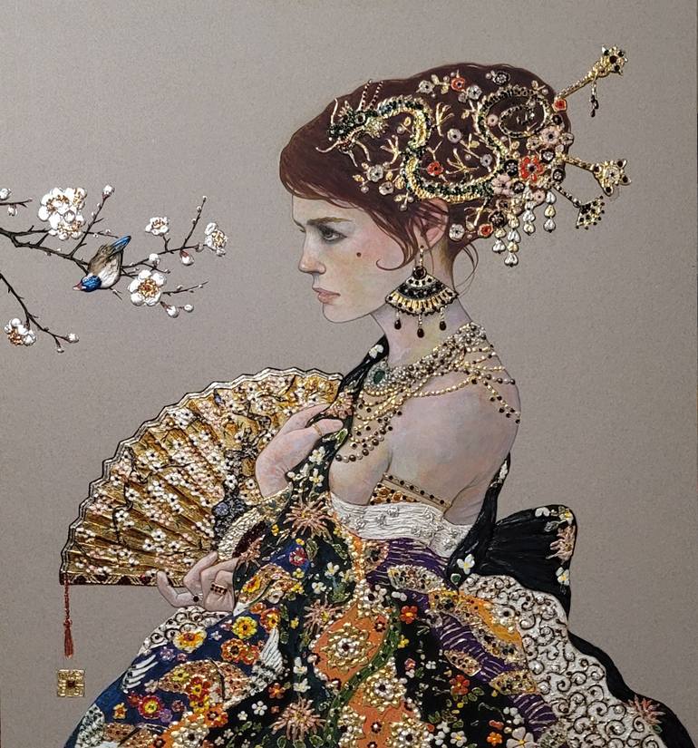 Print of Figurative Women Paintings by B A H M A N