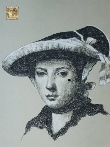 Original Fine Art Portrait Drawings by B A H M A N