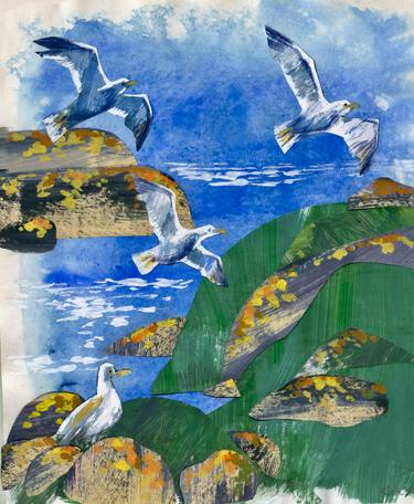Original Conceptual Animal Collage by Kira Sokolovskaia
