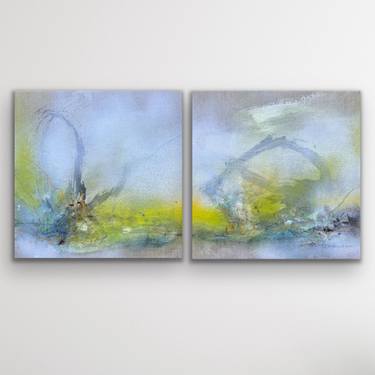 Original Abstract Expressionism Abstract Paintings by Kirsten Schankweiler