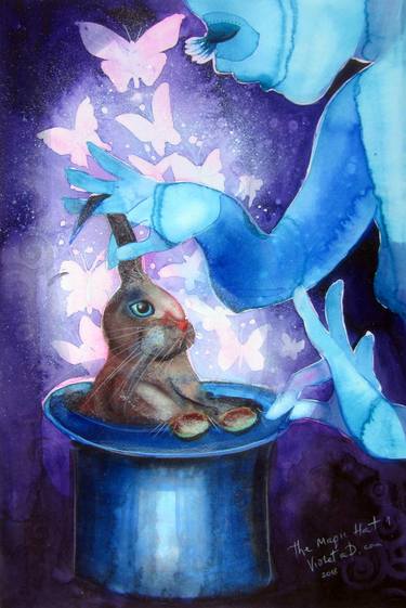 Original Illustration Fantasy Painting by Violeta Damjanovic-Behrendt