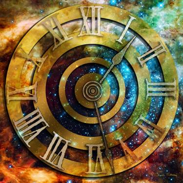 Original Abstract Outer Space Collage by Chuck Staley