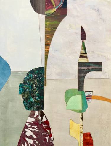 Original Abstract Portrait Collage by Jason Wright
