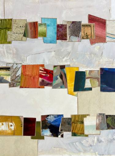 Original Abstract Geometric Mixed Media by Jason Wright