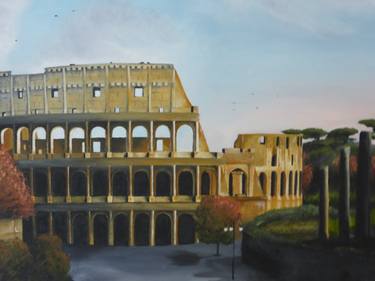 Original Expressionism Architecture Painting by Philip Montoya