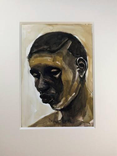 Original Fine Art Portrait Paintings by David Obi