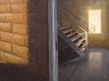 Original Impressionism Architecture Painting by Alex Selkowitz