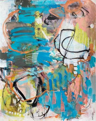 Original Abstract Expressionism Abstract Paintings by Kat Crosby