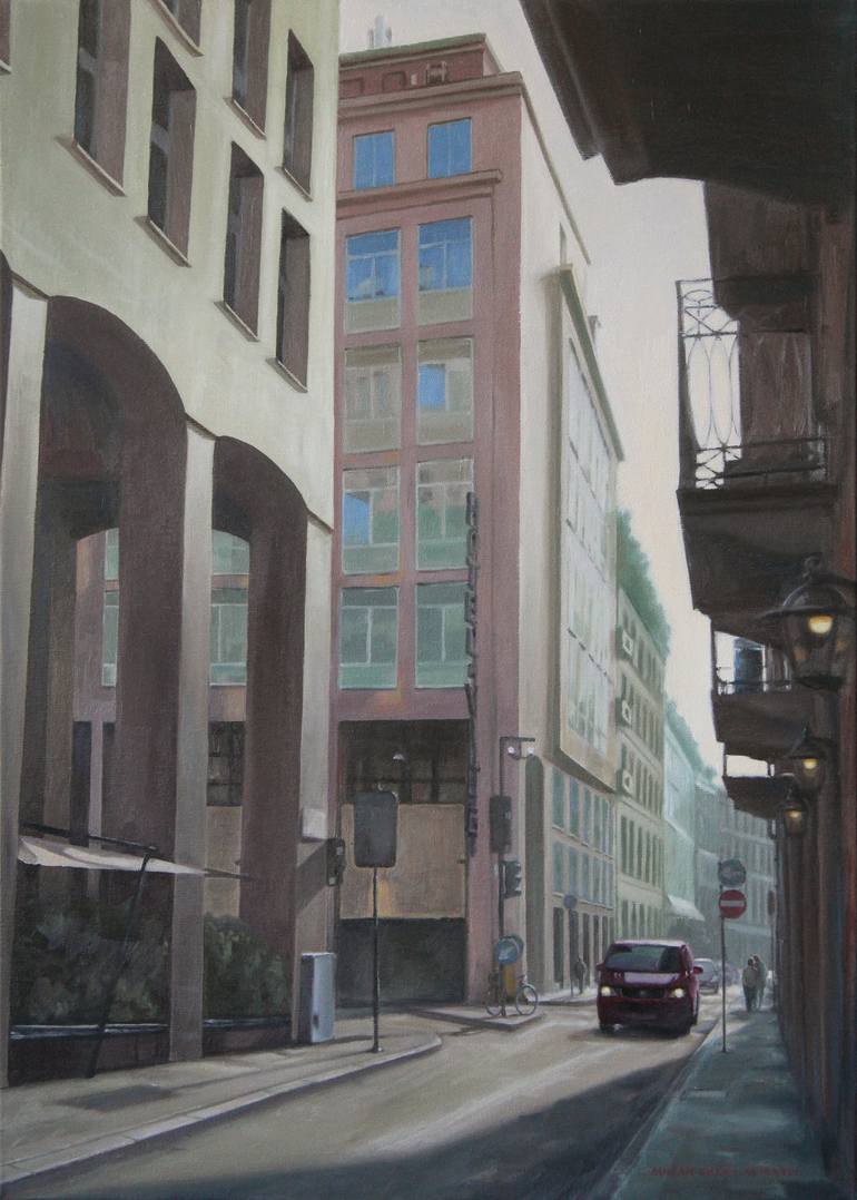 Print of Contemporary Cities Paintings by Ciprian Mihailescu