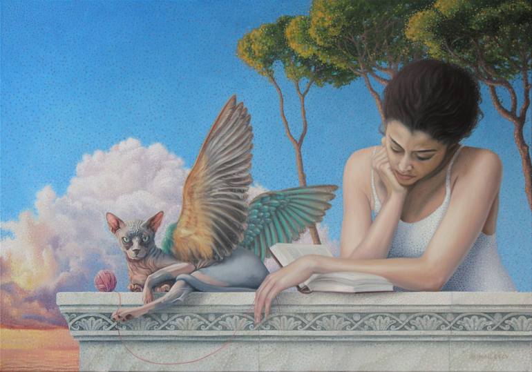 Print of Contemporary Fantasy Paintings by Ciprian Mihailescu