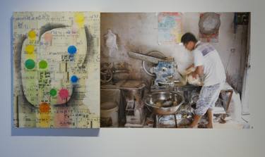 Original Abstract Expressionism Cuisine Printmaking by Marc Siegner