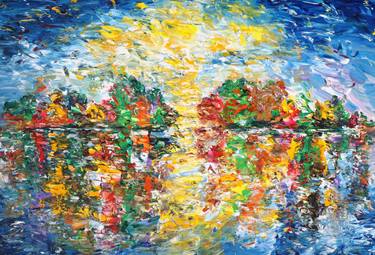 Original Abstract Expressionism Landscape Paintings by Peter Nottrott