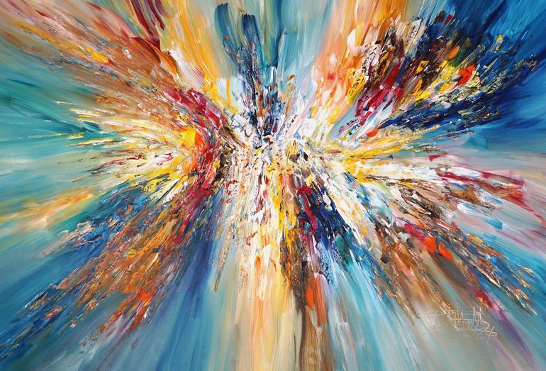 Original Contemporary Abstract Paintings by Peter Nottrott